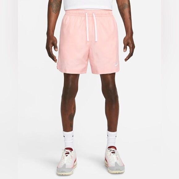 Nike Sportswear Pink Salmon Woven Flow Shorts - Picture 1 of 11